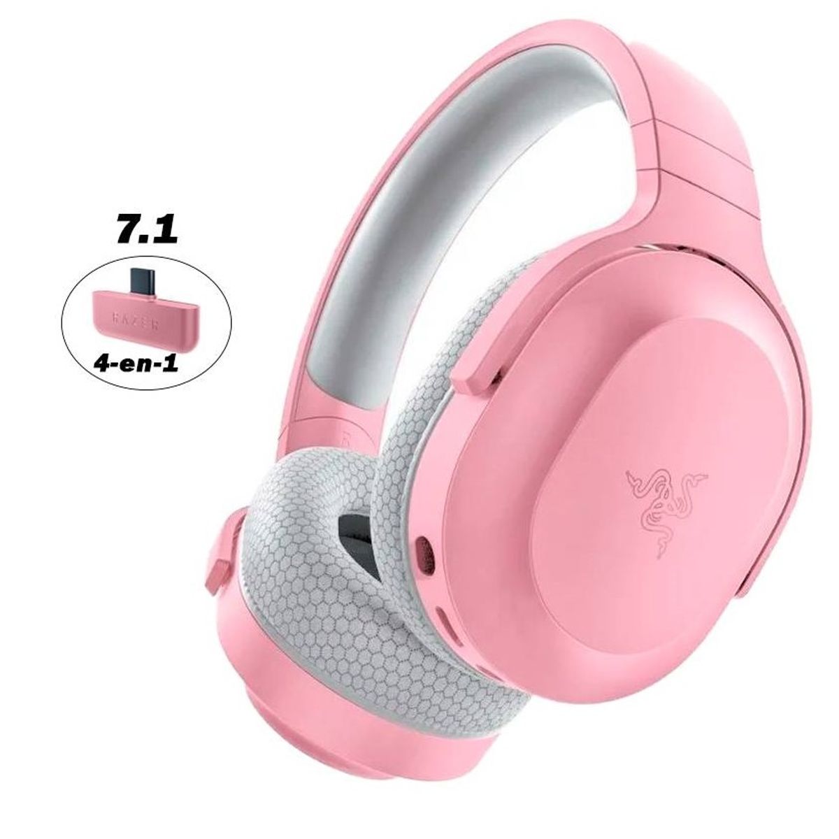 RAZER - AUDIFONO RAZER BARRACUDA X 2022 WIRELESS 7.1 MULTI-PLATFORM QUARTZ