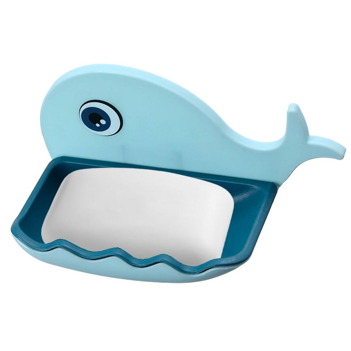 MINARI - Jabonera en Forma de Ballena Porta Jabón Celeste