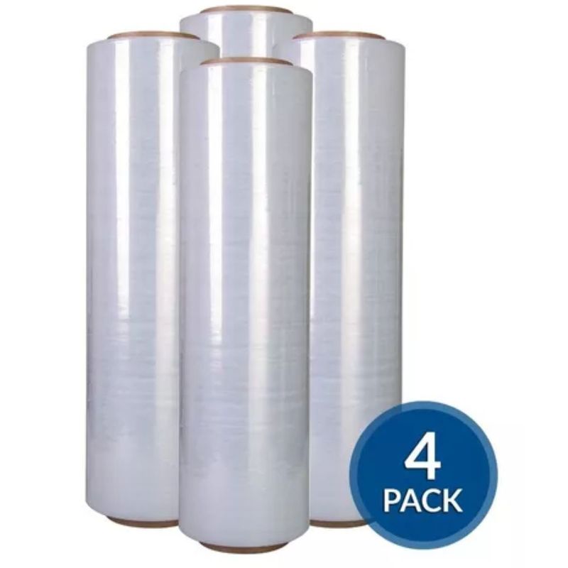 GENERICO - 4 Pack Rollo Film 20" Plastico P/ Embalar Embalaje Emplaye