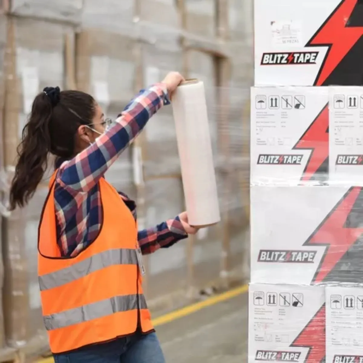 GENERICO - 4 Pack Rollo Film 20" Plastico P/ Embalar Embalaje Emplaye