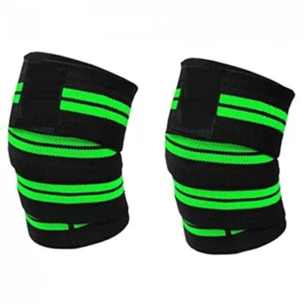 GENERICO - Vendas Rodillera  con Velcro de Potencia para Gimnasio Verde