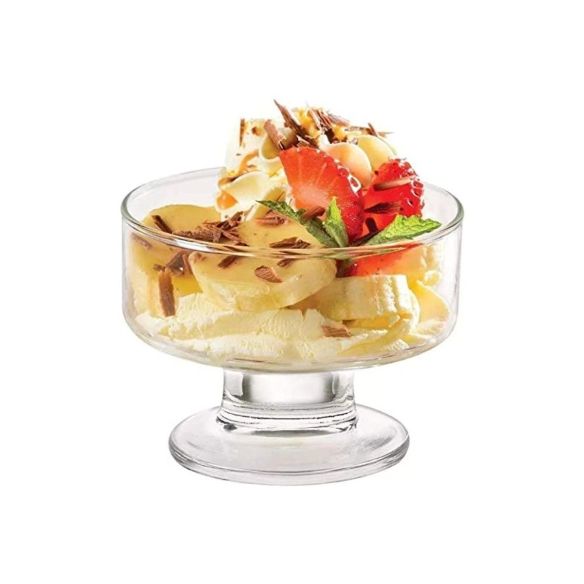 HYGGE - Set de 6 copas de vidrio para postre helado
