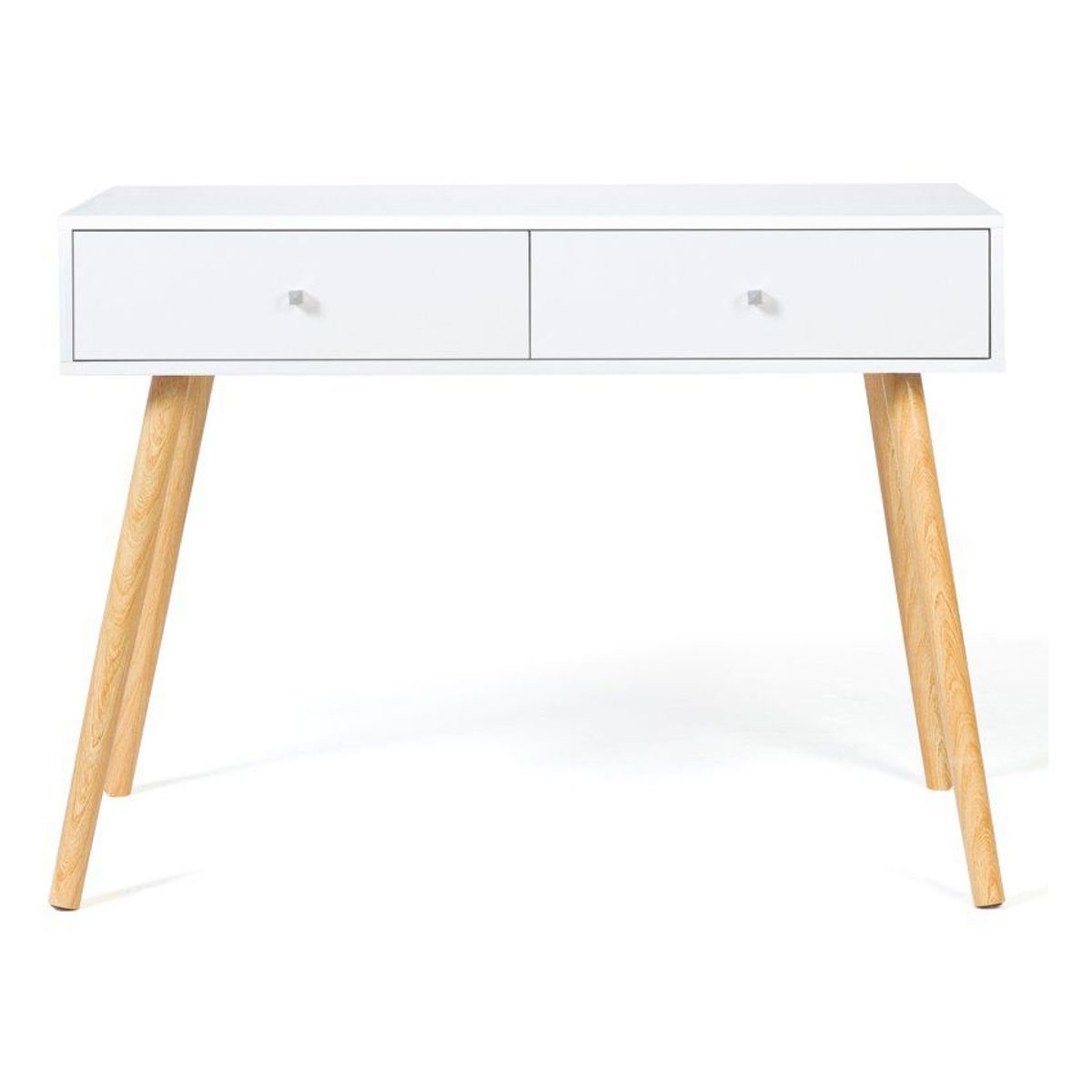 VENTITAS HOME - Escritorio Vintage 2 Cajones Color Blanco