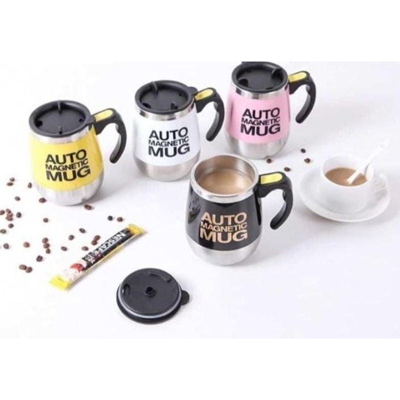 GENERICO - Taza Mezcladora Automática  de Calidad BLANCA