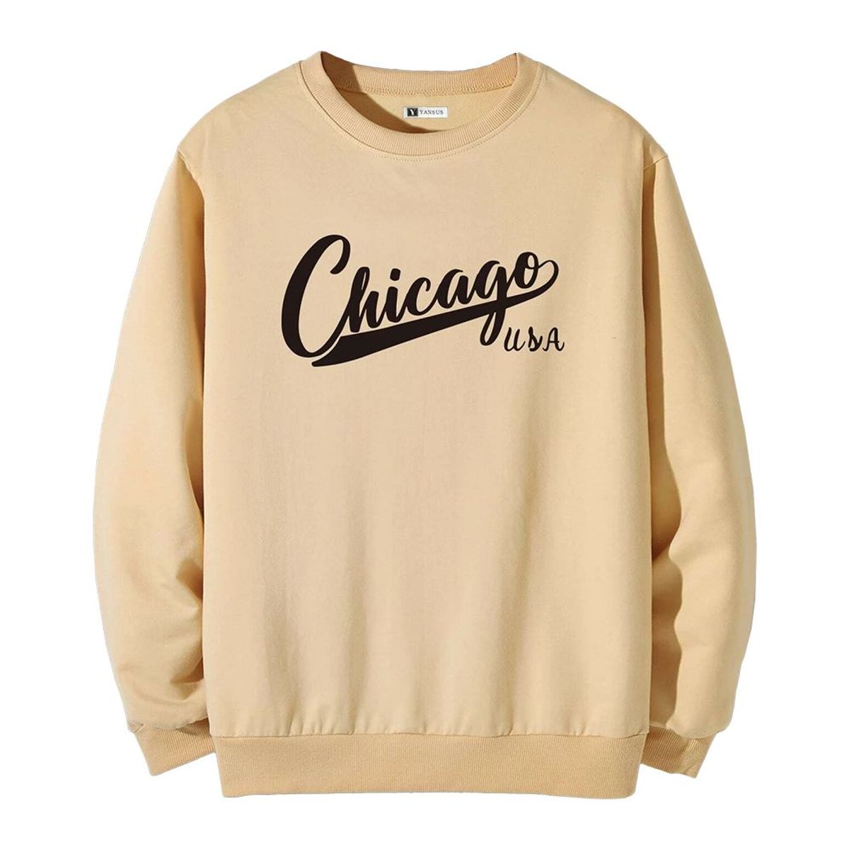 YANSUS - Polera Hombre Beige Yansus estampado Chicago