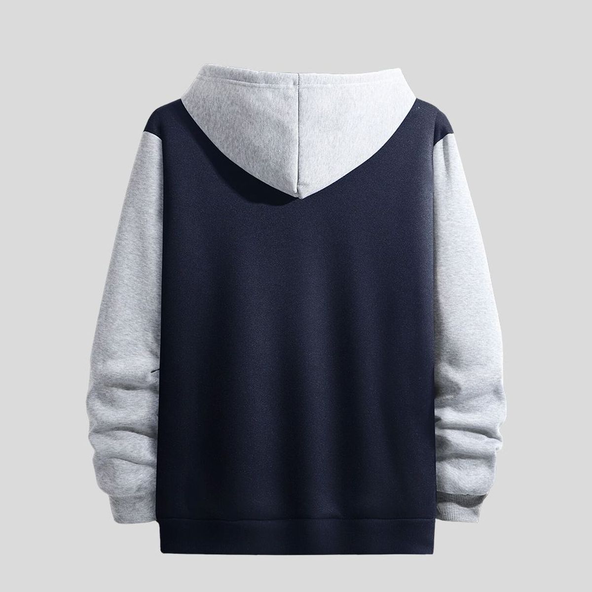 YANSUS - Polera Casaca Hombre Yansus Azul Marino Capucha melange