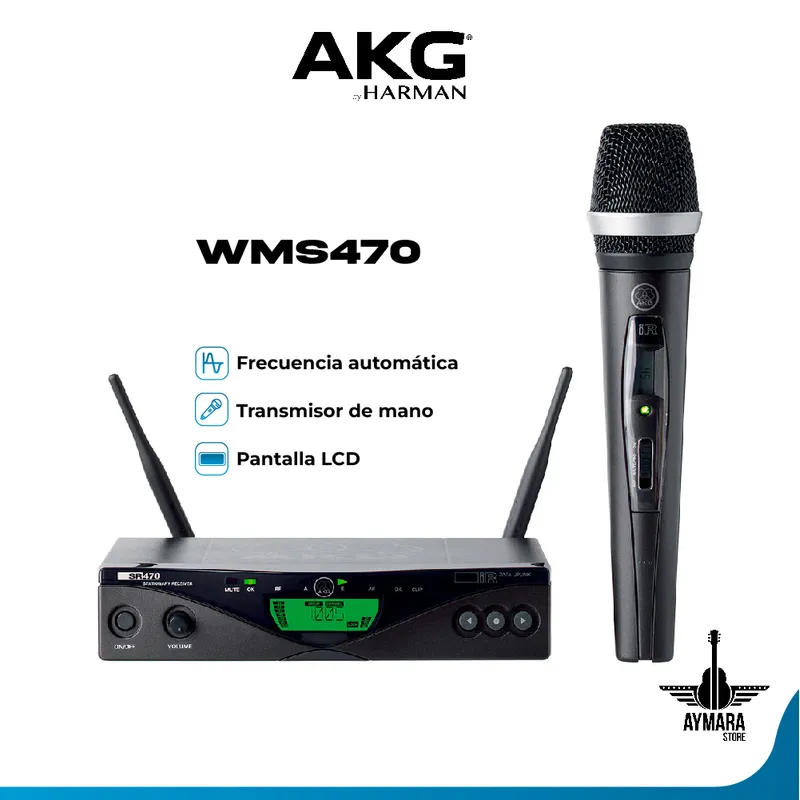 AKG - AKG WMS470 VOCAL SET D5 SIST PRO MICROFONO INALAMB DE MANO