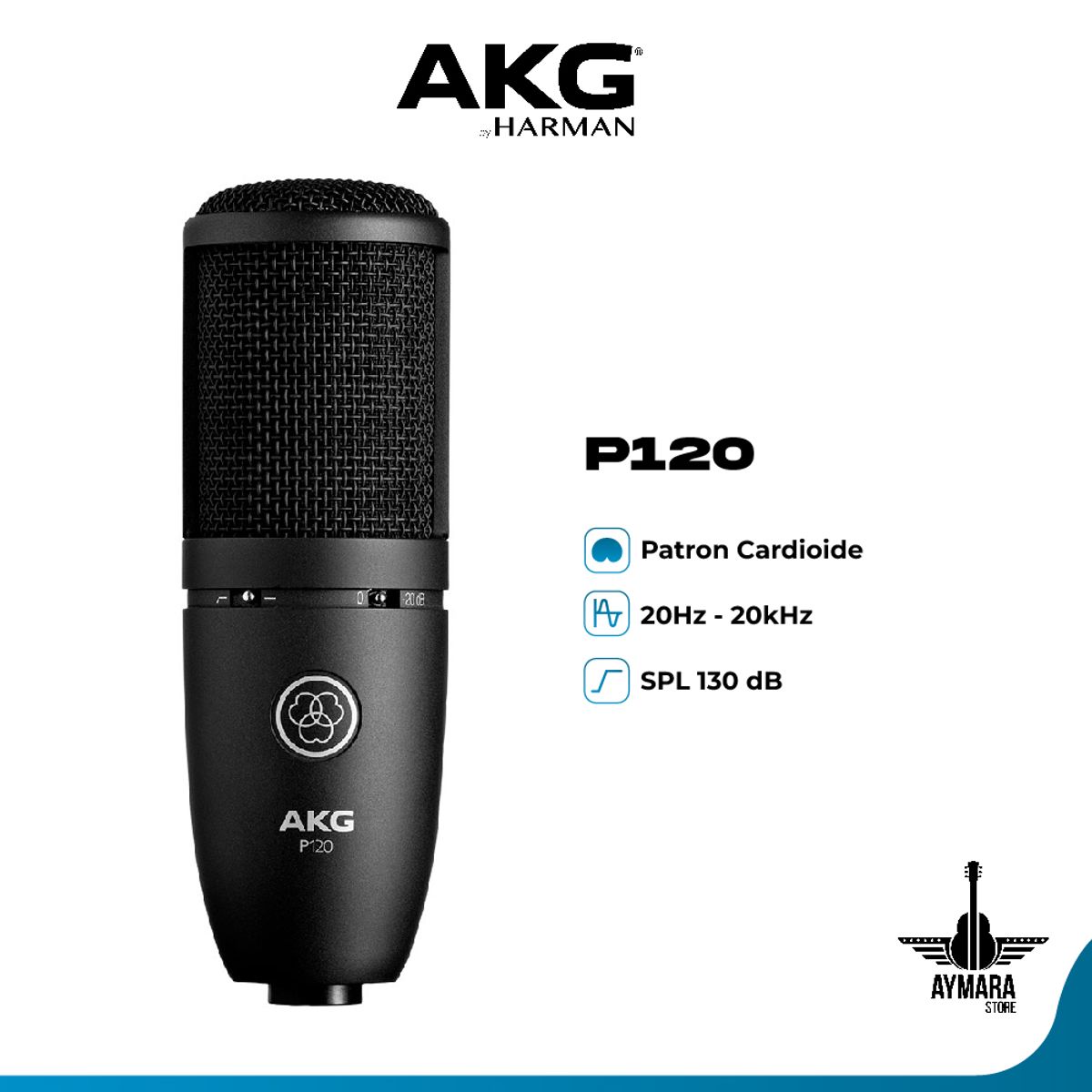 AKG - AKG P120 MICROFONO CONDENSADOR DE ESTUDIO