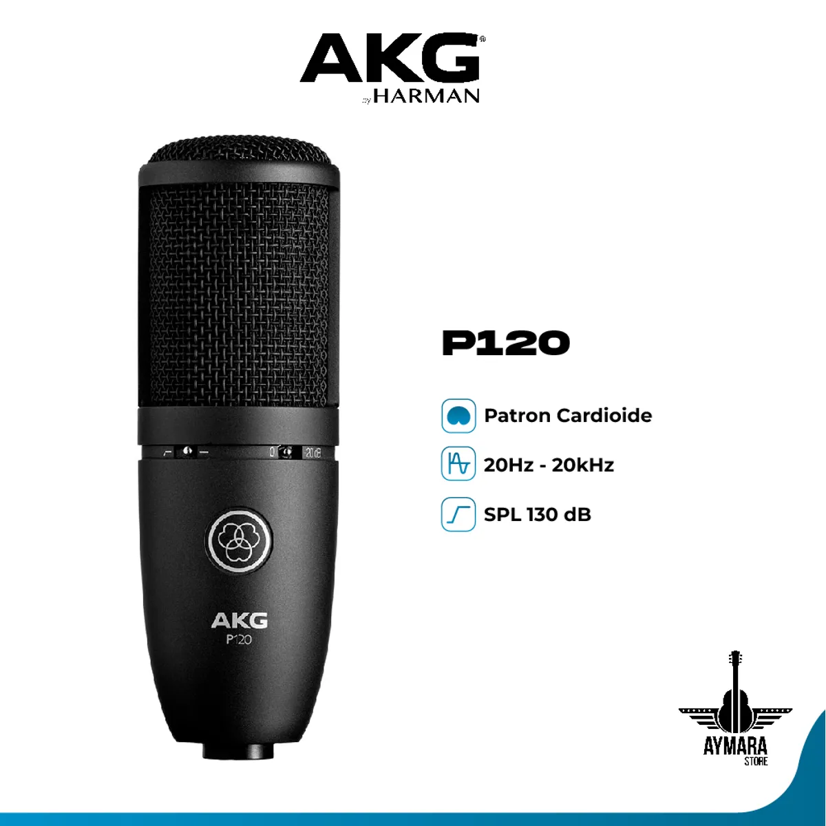 AKG - AKG P120 MICROFONO CONDENSADOR DE ESTUDIO