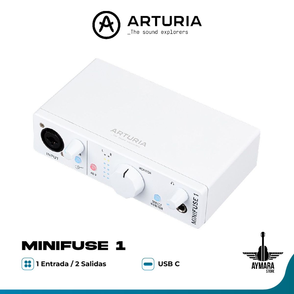 ARTURIA - ARTURIA MINIFUSE 1 WHITE INTERFAZ