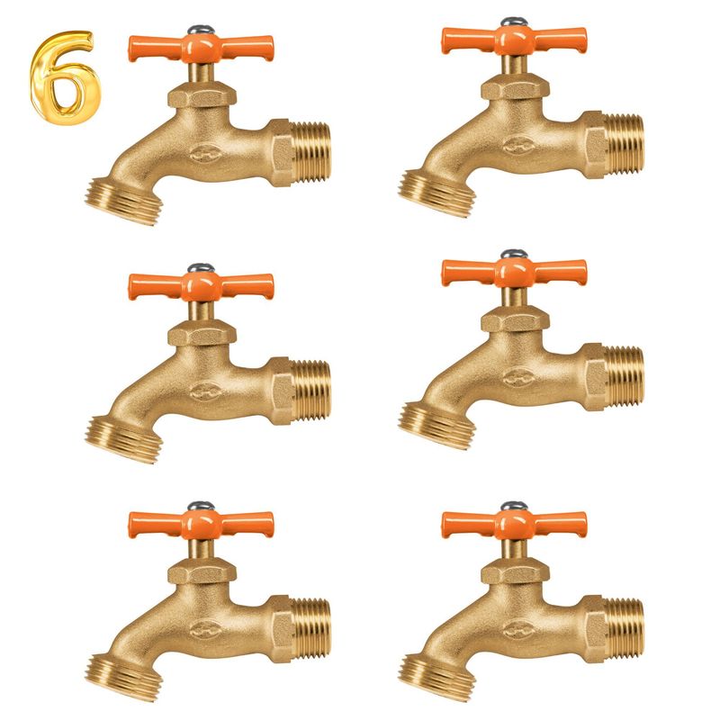 TRUPER - Juego 6 caños de Jardín 1/2", Truper
