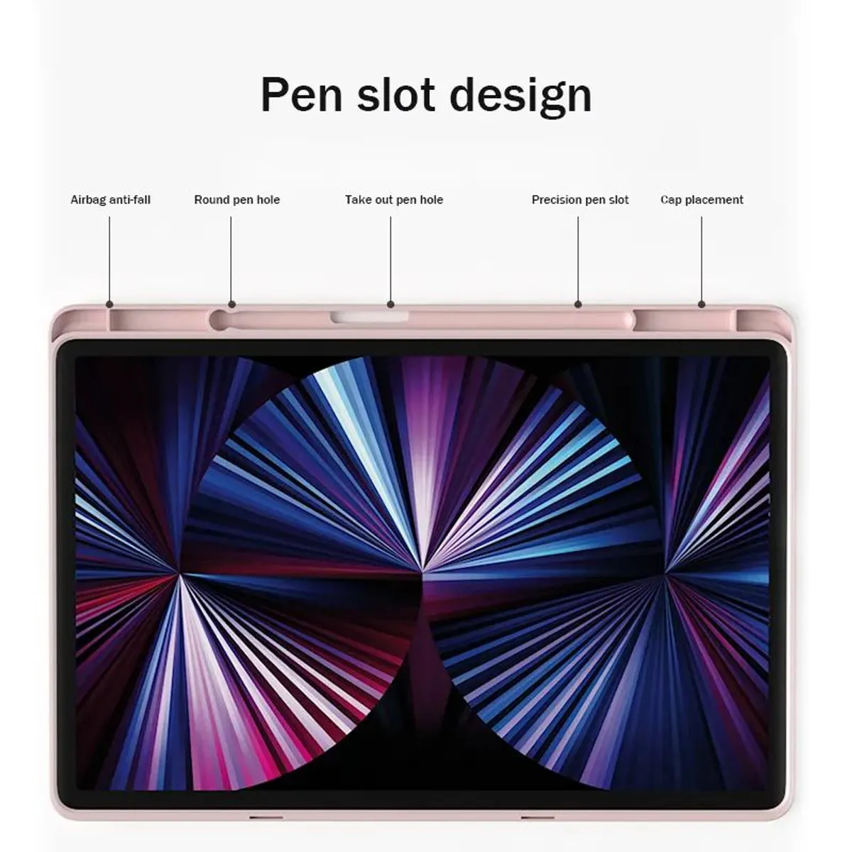GENERICO - Funda Case de Galaxy Tab S7 Fe  S7 Plus  S8 Plus 12.4 con portapencil