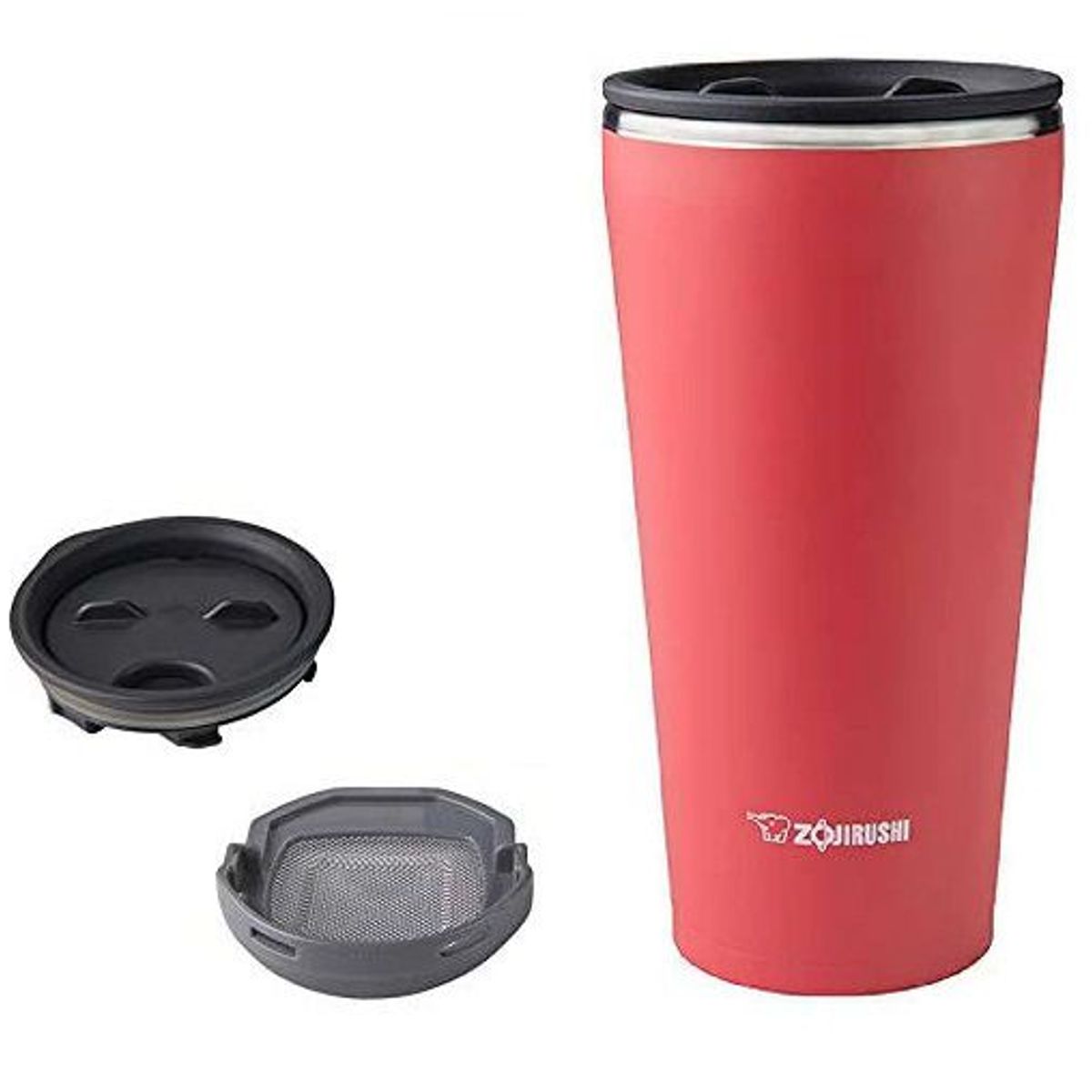 ZOJIRUSHI - Vaso Térmico tapa con filtro te Acero Inoxidable 450ml color coral zojirushi
