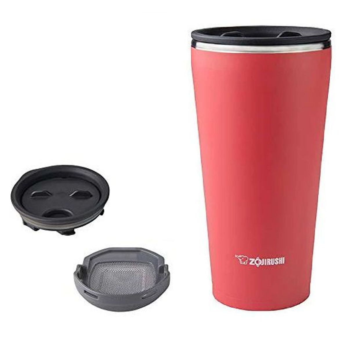 ZOJIRUSHI - Vaso Térmico tapa con filtro te Acero Inoxidable 450ml color coral zojirushi