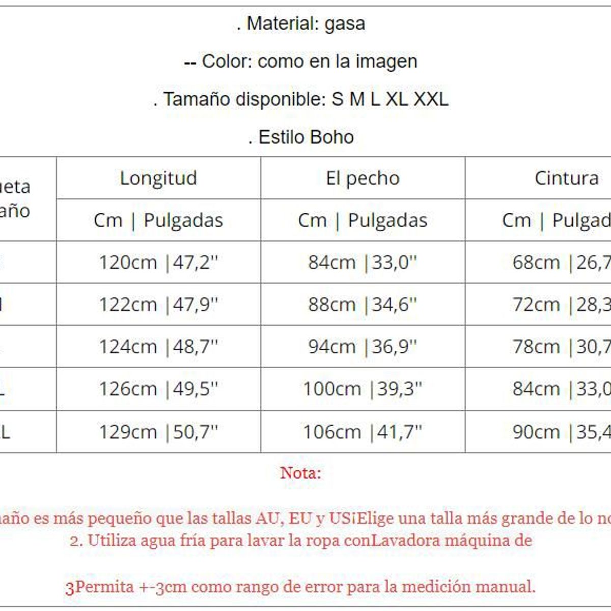 GENERICO - Vestido largo de fiesta para mujer