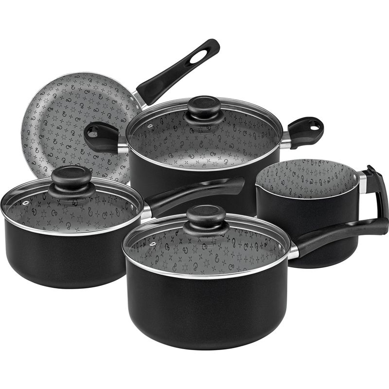 PANELUX - Juego de Ollas 8 Piezas Color Negro Línea Maximum – PANELUX