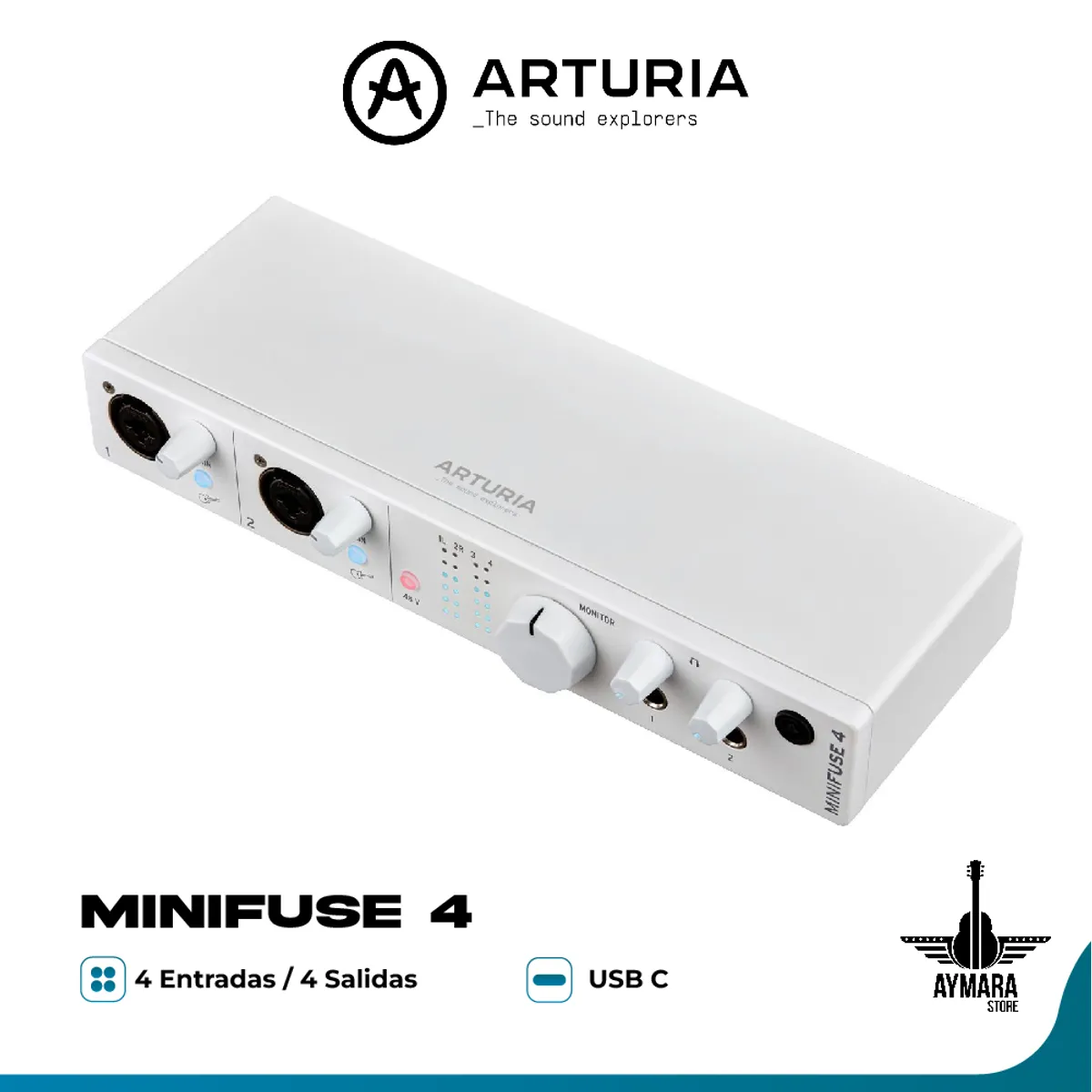ARTURIA - ARTURIA MINIFUSE 4 WHITE INTERFAZ