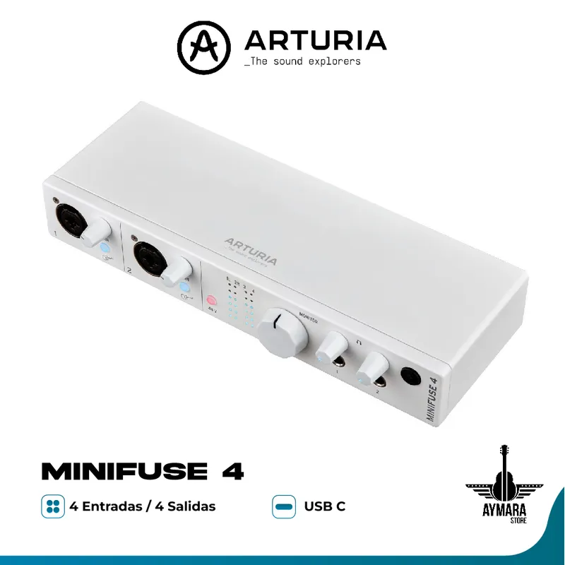 ARTURIA - ARTURIA MINIFUSE 4 WHITE INTERFAZ