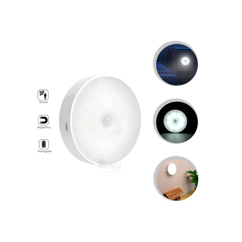 SM - Foco Lampara Led con Sensor Recargable