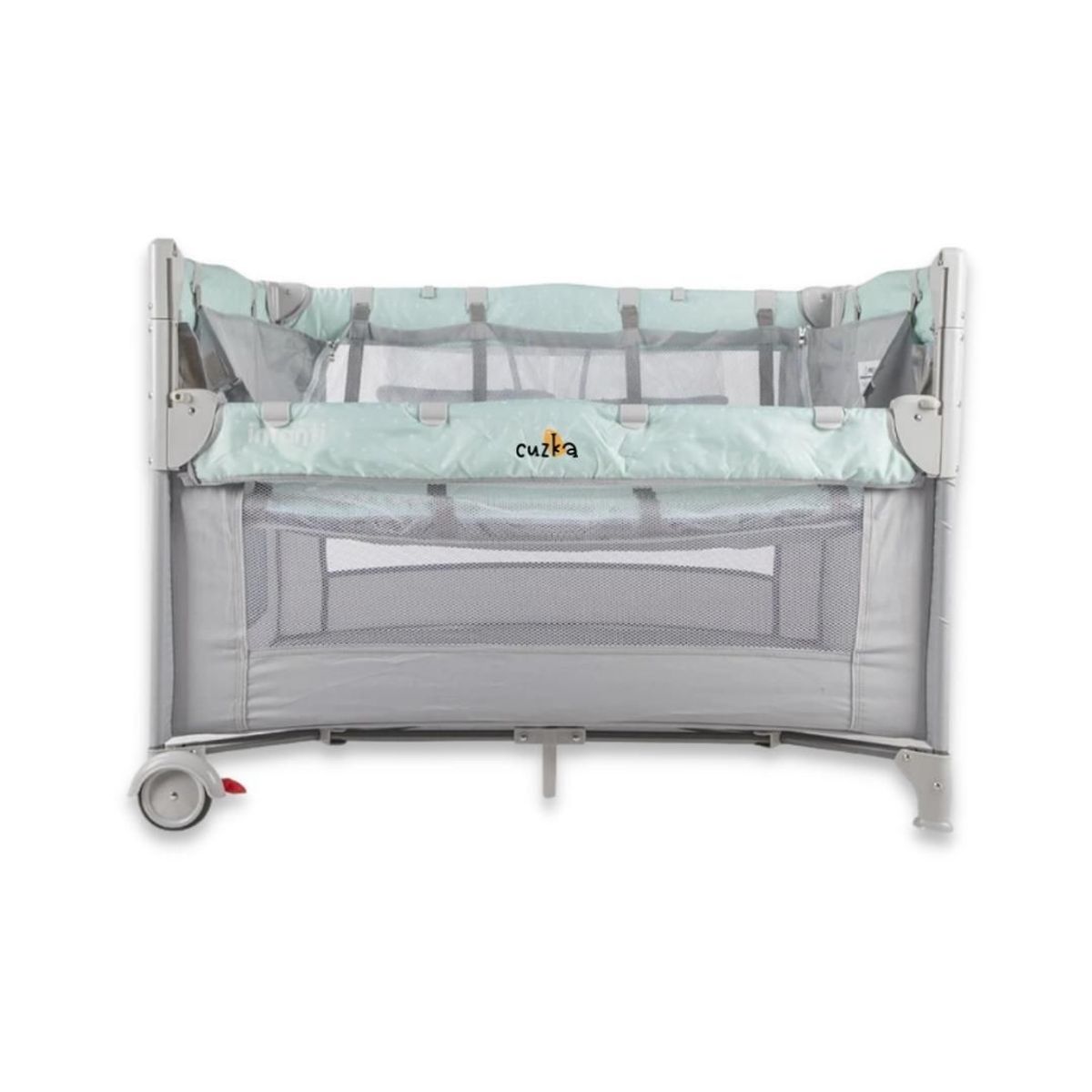 INFANTI - Cuna Corral Reyna para Bebés «ALWAYS TOGETHER » Menta