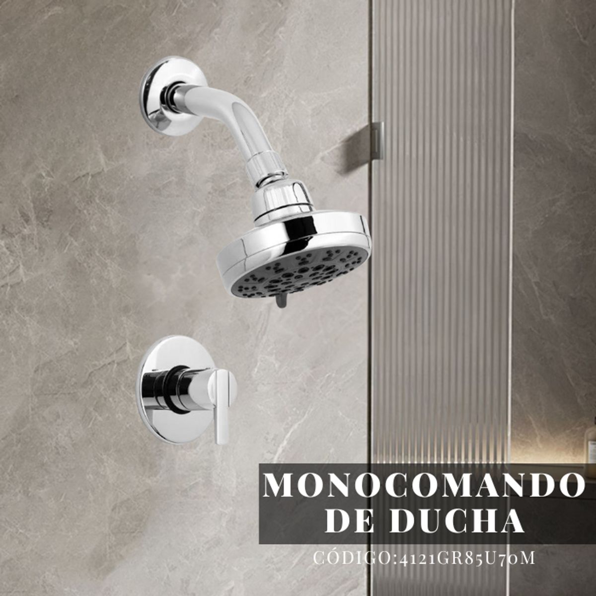 ITALGRIF - MONOCOMANDO PARA DUCHA BUZIOS LEVER CON SALIDA BÚZIOS