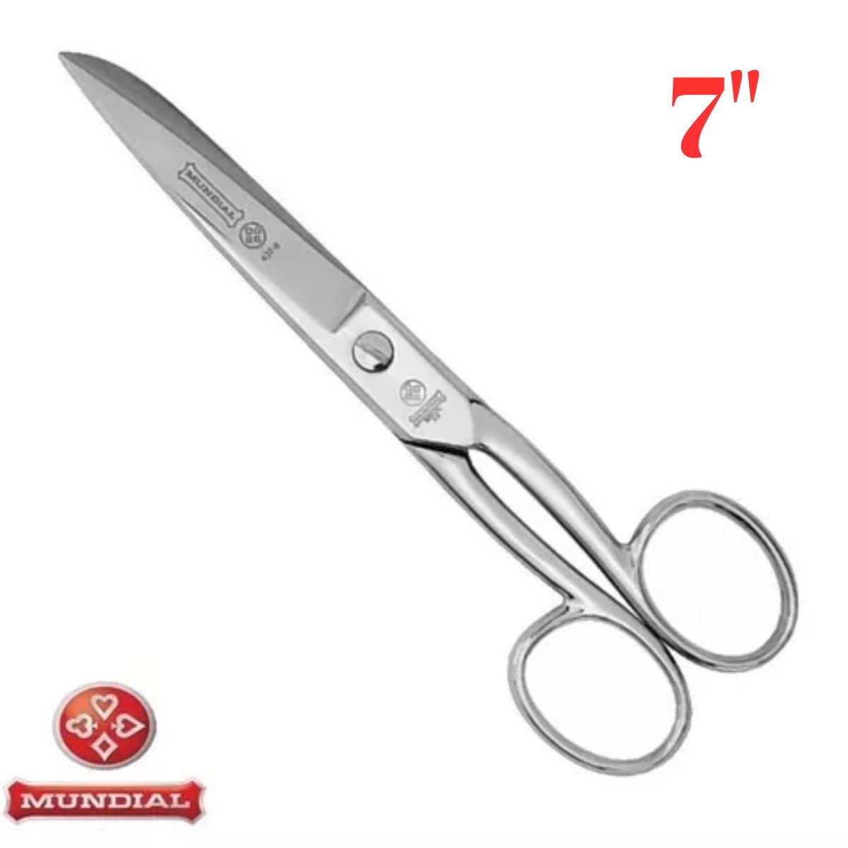 MUNDIAL - Tijeras Acero Metálica Para Costura 7 - Tijera Para Tela