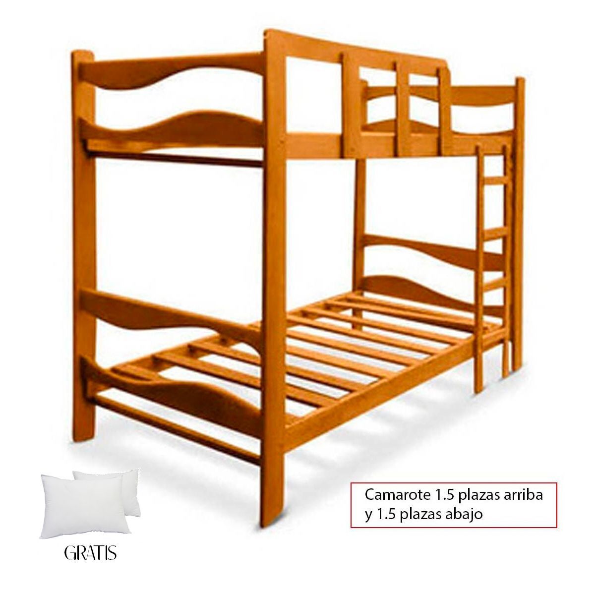 GENERICO - Camarote 1 Plaza 1/2 Arriba y 1 Plazas 1/2 Abajo + Gratis Almohada