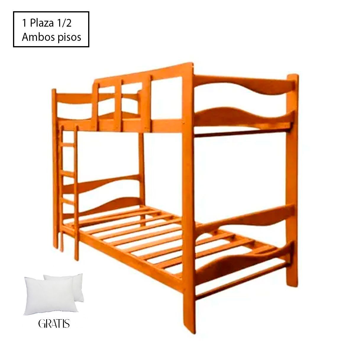 GENERICO - Camarote 1 Plaza 1/2 Arriba y 1 Plazas 1/2 Abajo + Gratis Almohada