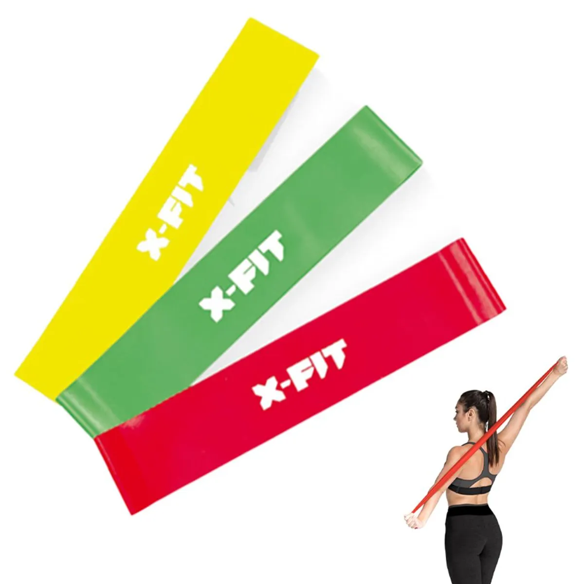 GENERICO - Set De 3 Bandas Elásticas Importadas De Resistencia