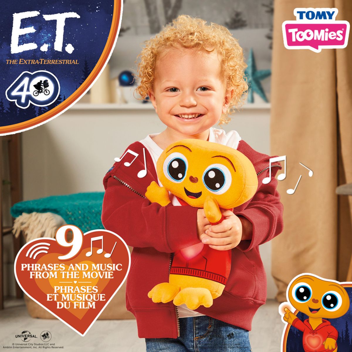 TOOMIES - ET Peluche Juguete Parlante Interactivo ET - sonidos frases