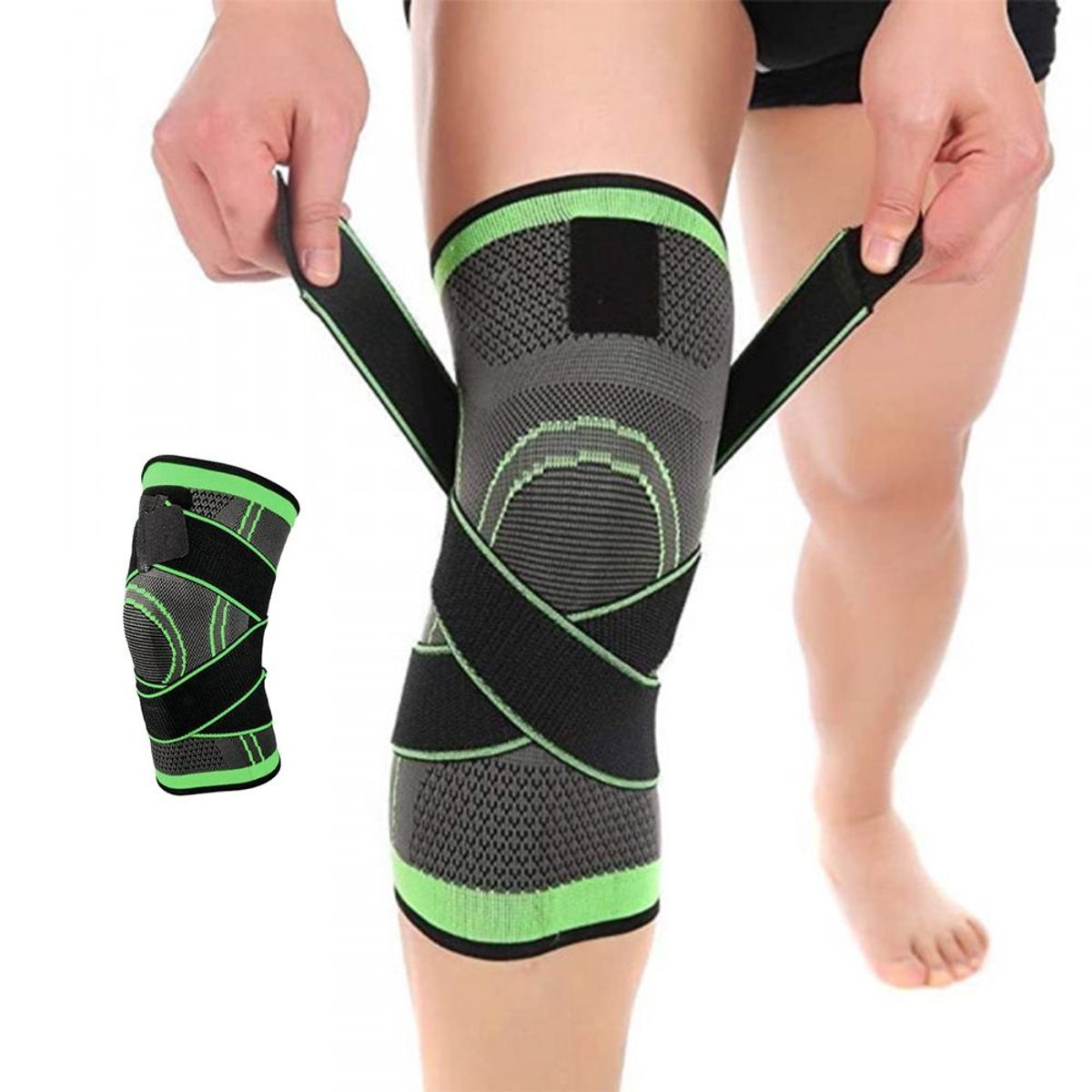 GENERICO - Rodillera Deportiva Ajustable Elástica De Compresión