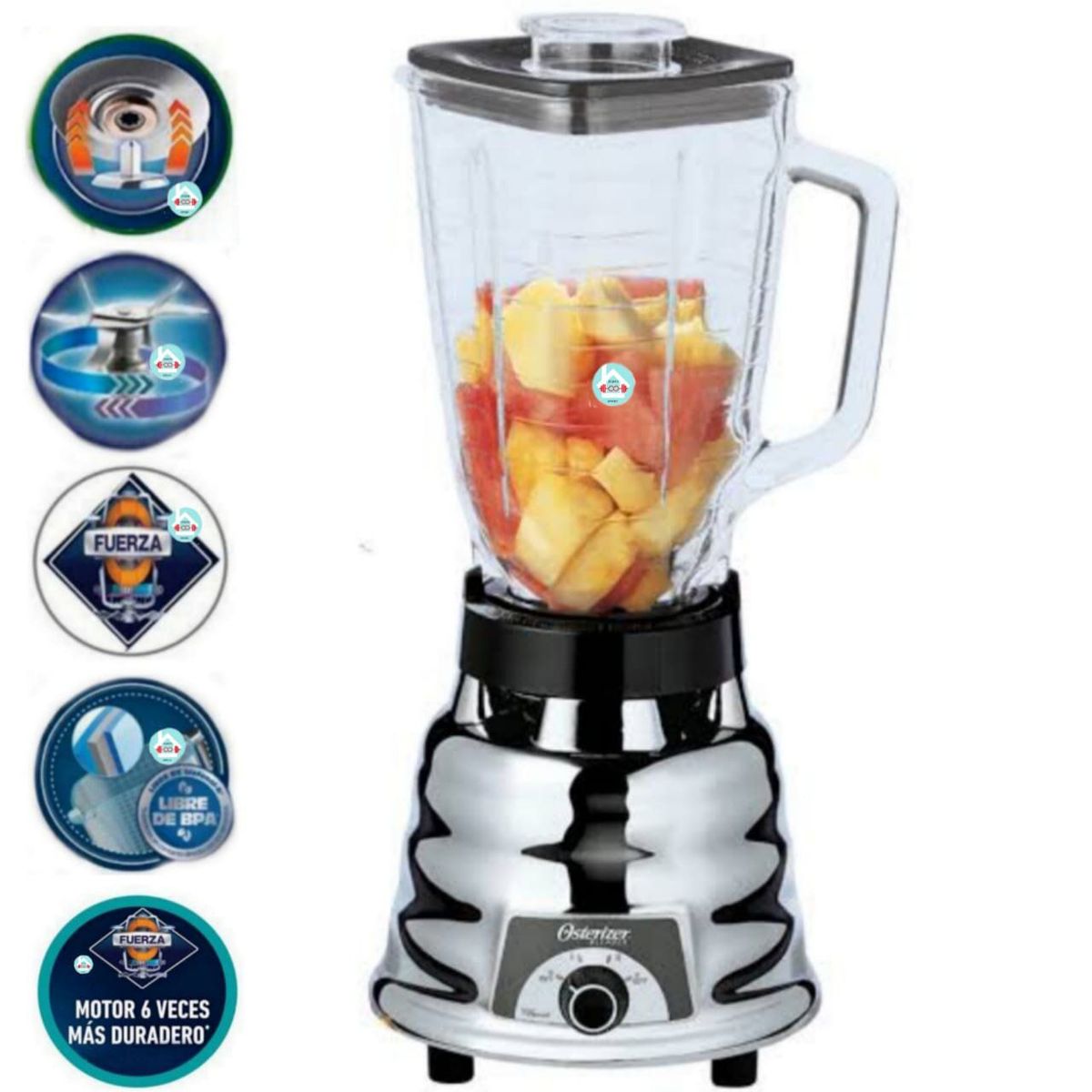 OSTER - Licuadora 250-22 600W 2 velocidades 1.25L