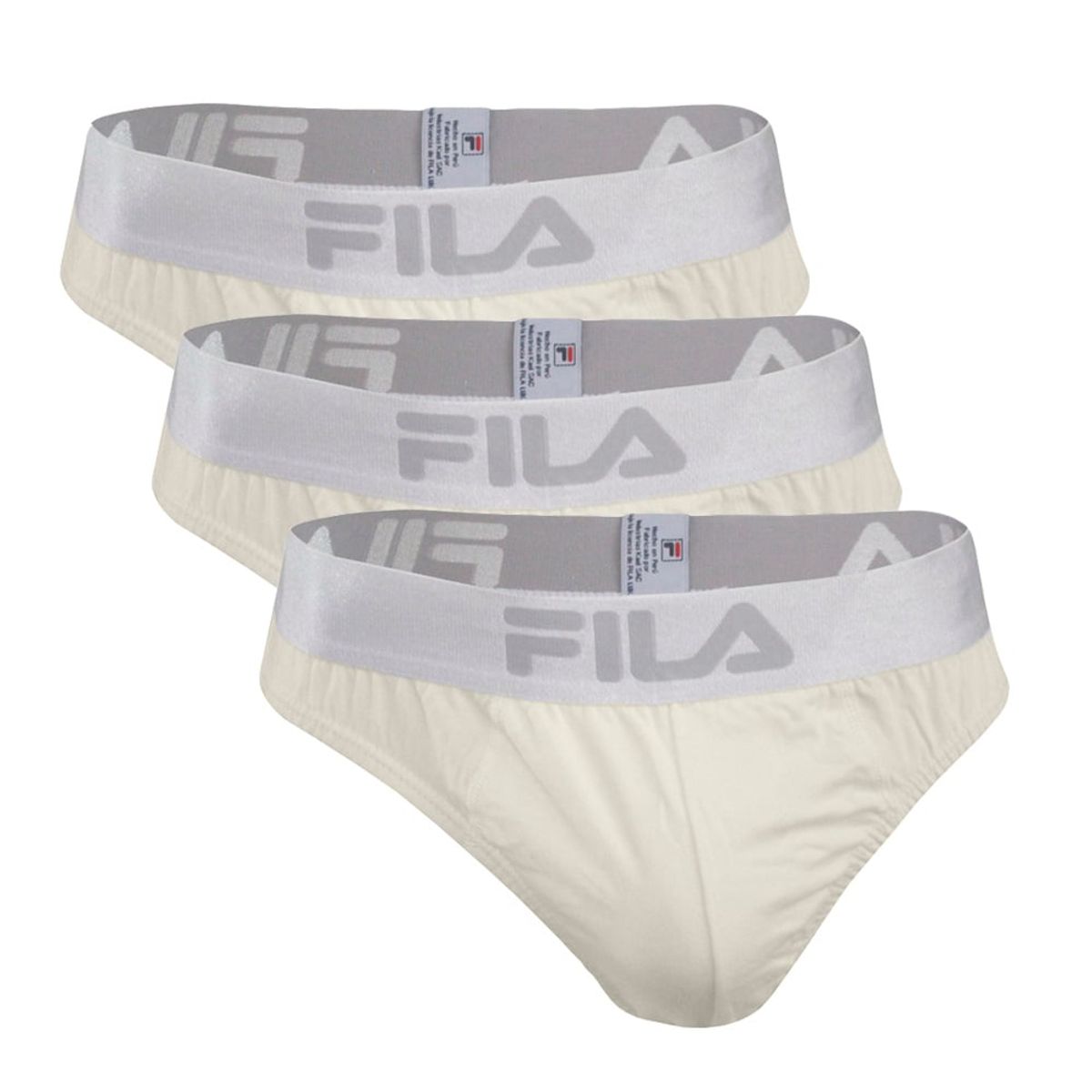 FILA - Pack x3 Trusa Fila Hombre Crema