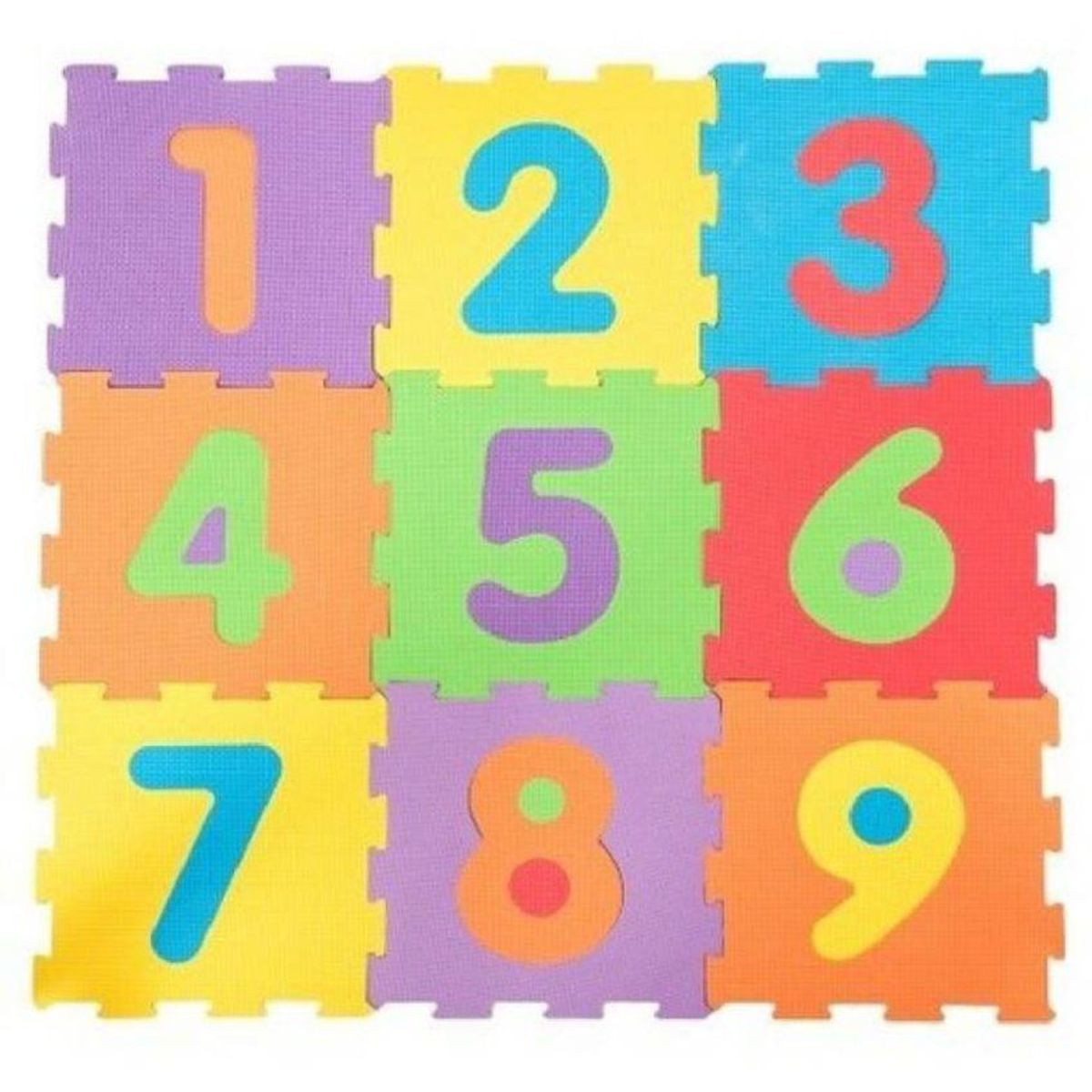 OEM - Pisos alfombra de goma 10 piezas 30cm números