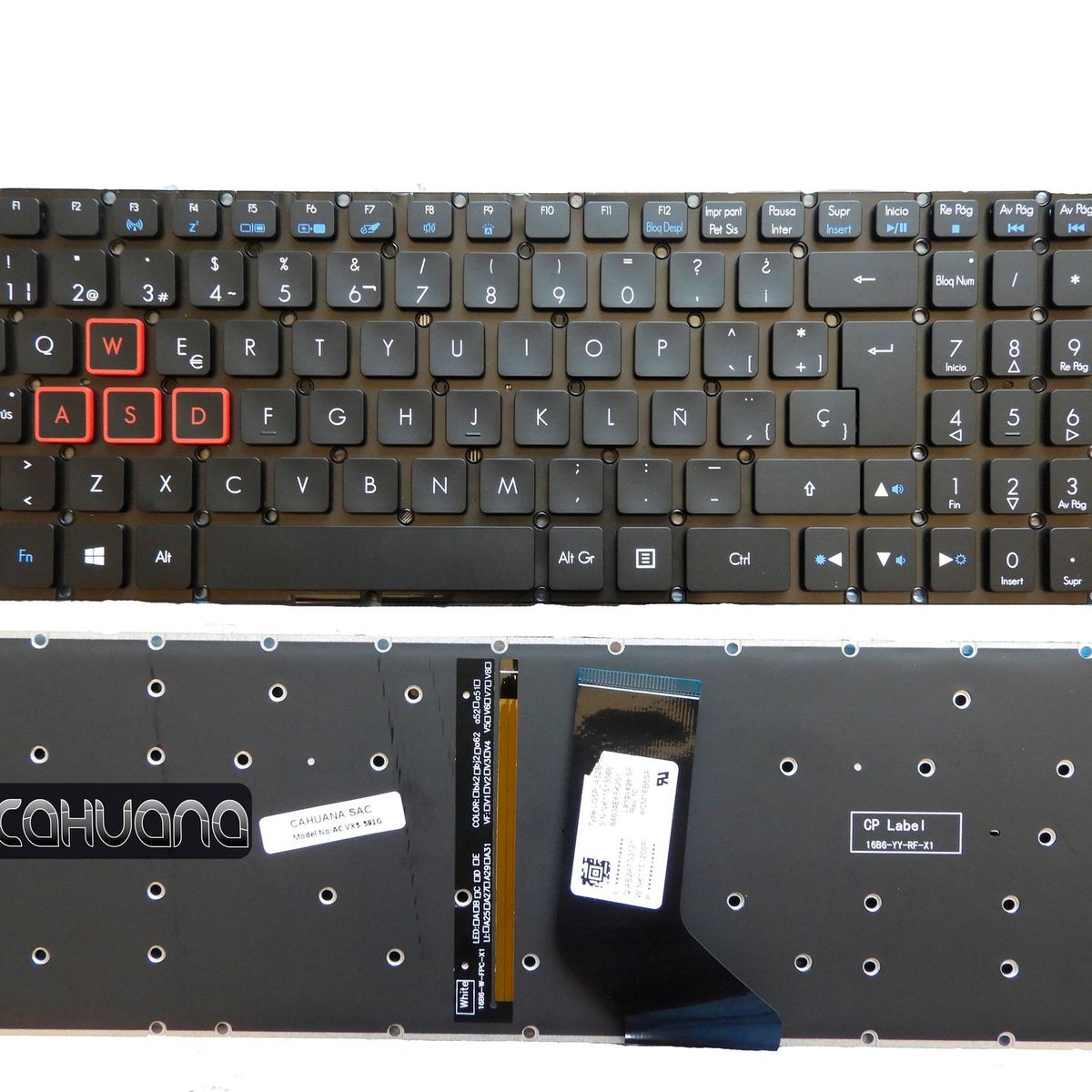 ACER - TECLADO PARA ACER VX15 VX5-591G VX5-793 ESPAÑOL con iluminado