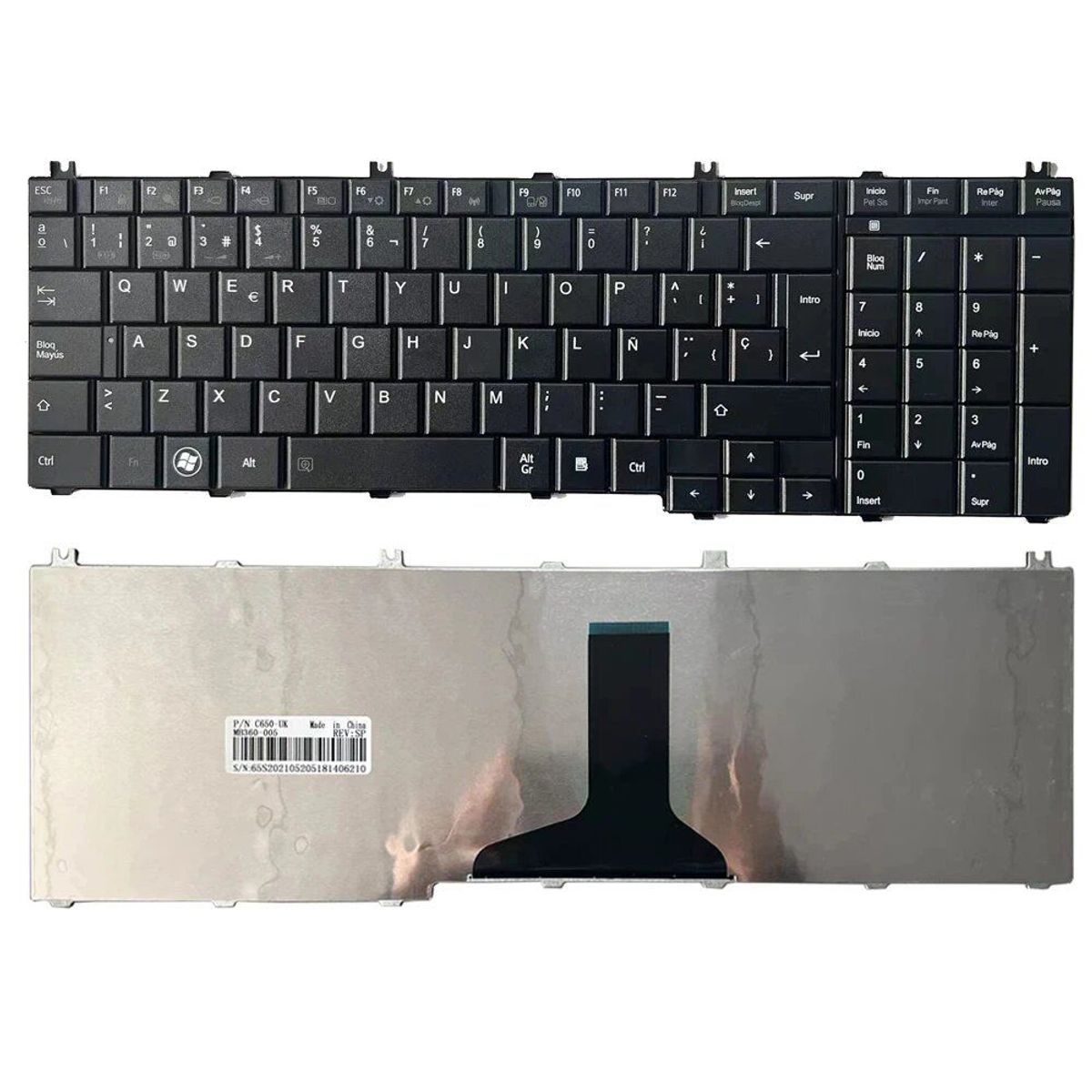 TOSHIBA - TECLADO PARA TOSHIBA L755 L770 C650 C655