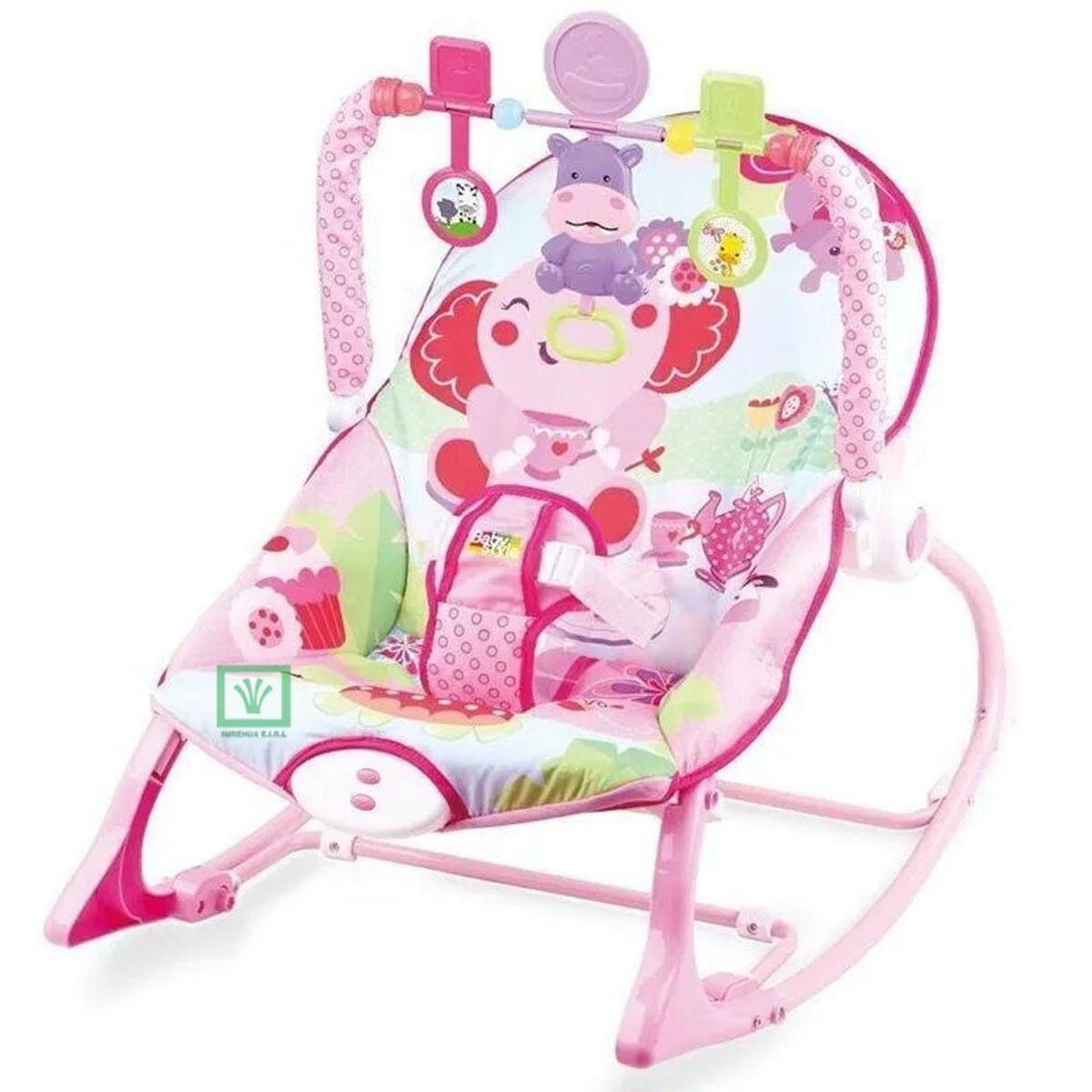 IDEAL - Silla Mecedora Musical Con Vibrador Elefante