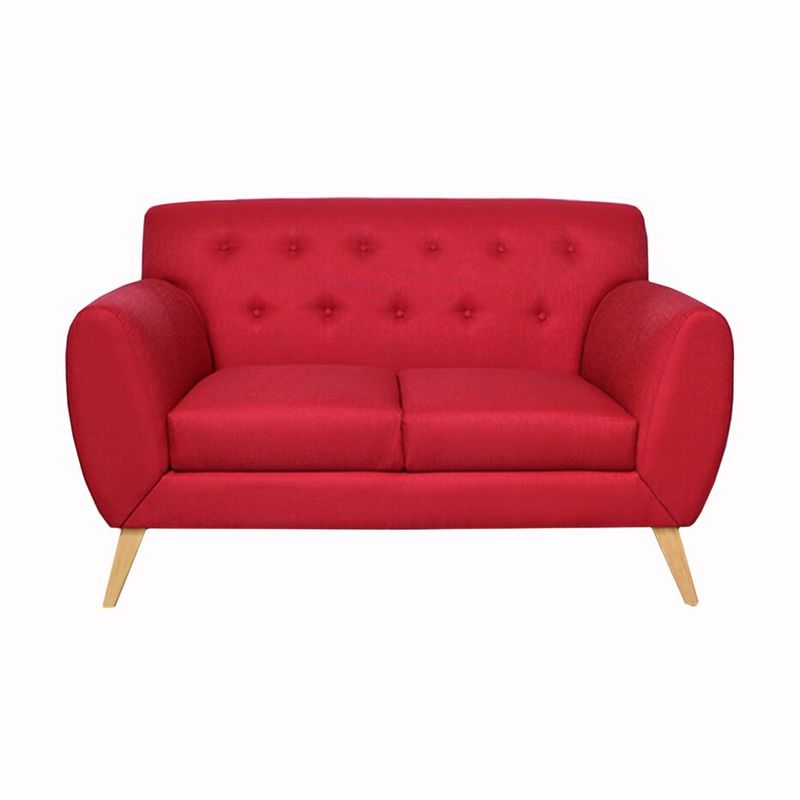 CASA BELLA - Sofa Catrina 2 Cuerpos Rojo