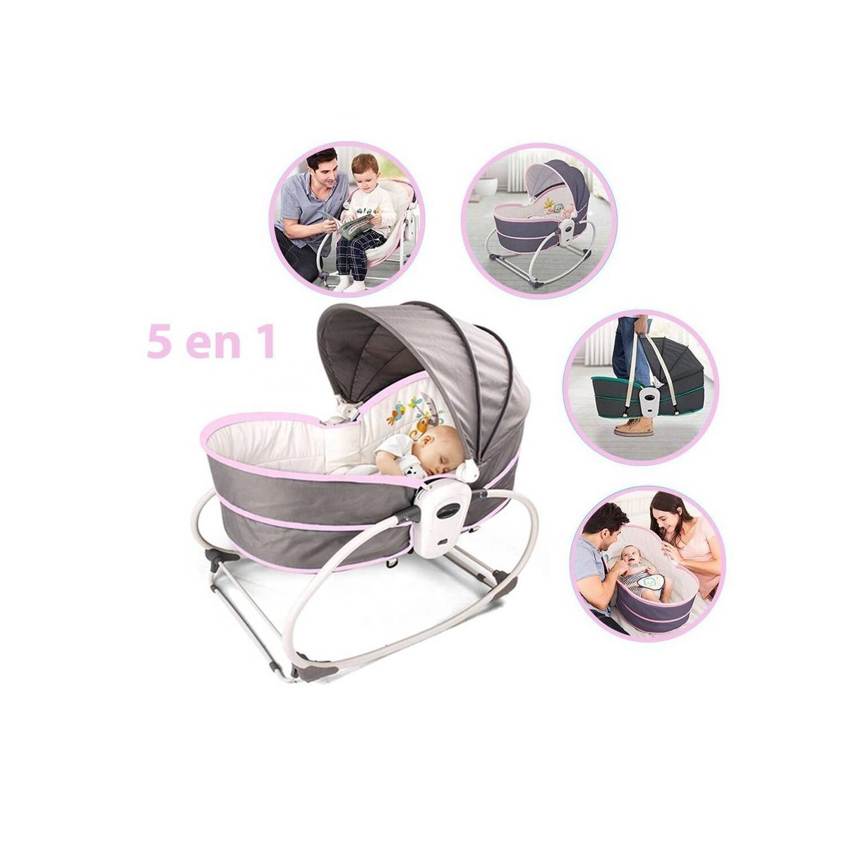 GENERICO - Silla  mecedora 6 en 1 vibrador  y toy