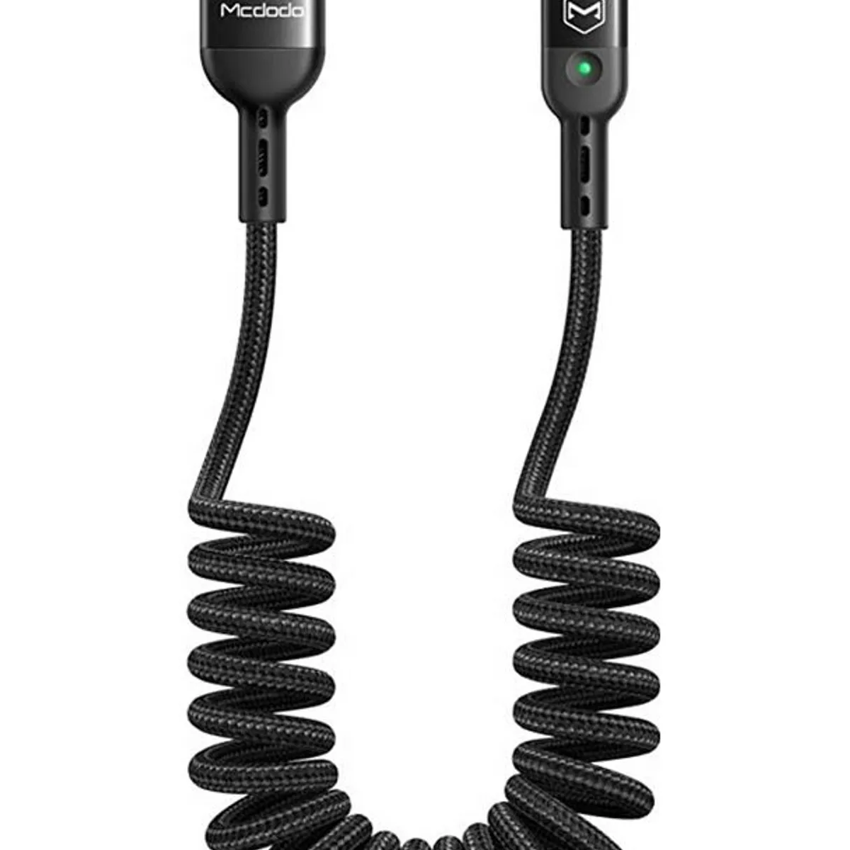 MCDODO - Cable Usb Tipo C Carga Rapida - Espiral Para Auto - Mcdodo