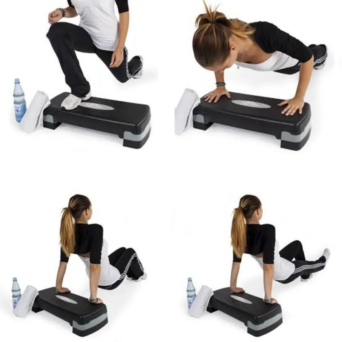 GENERICO - Step Aeróbicos Importado Regulable pilates Negro