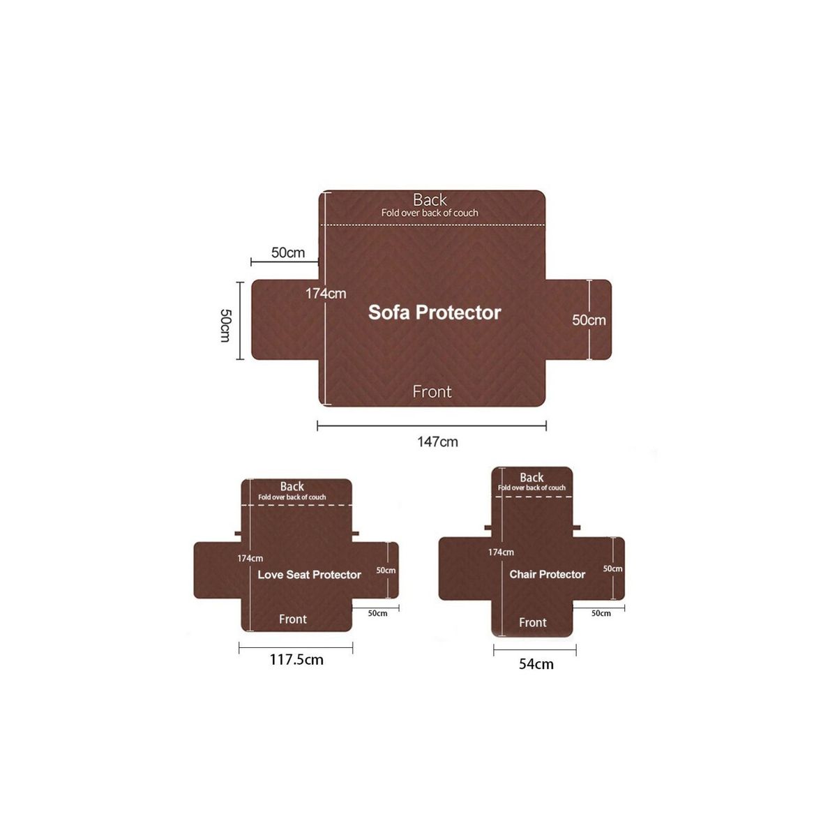 QUE PATAS PET SHOP - Funda Forro Cobertor para Muebles Gris 2 personas