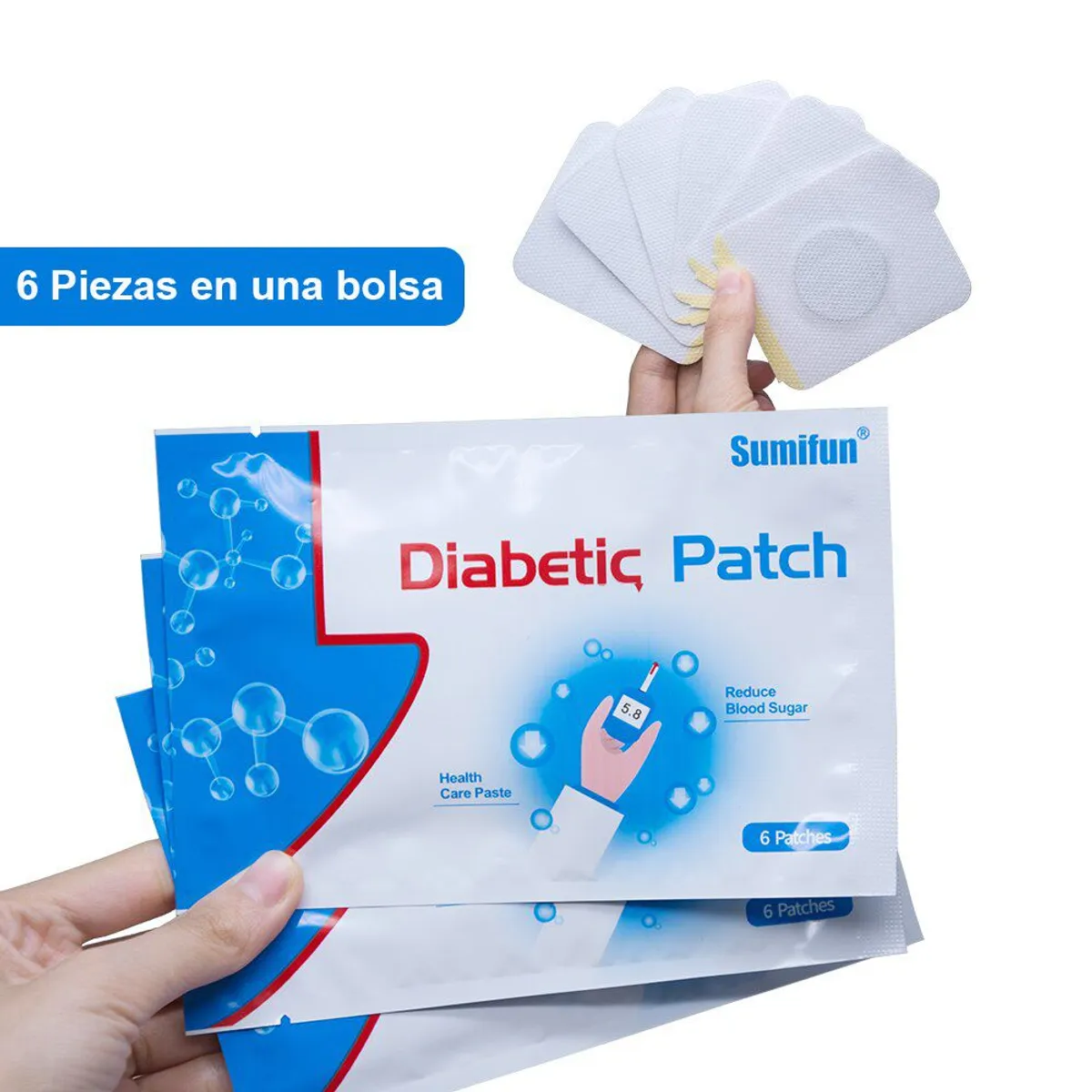 GENERICO - 18 Parches Para Diabéticos Regula Nivel Azúcar Diabetes