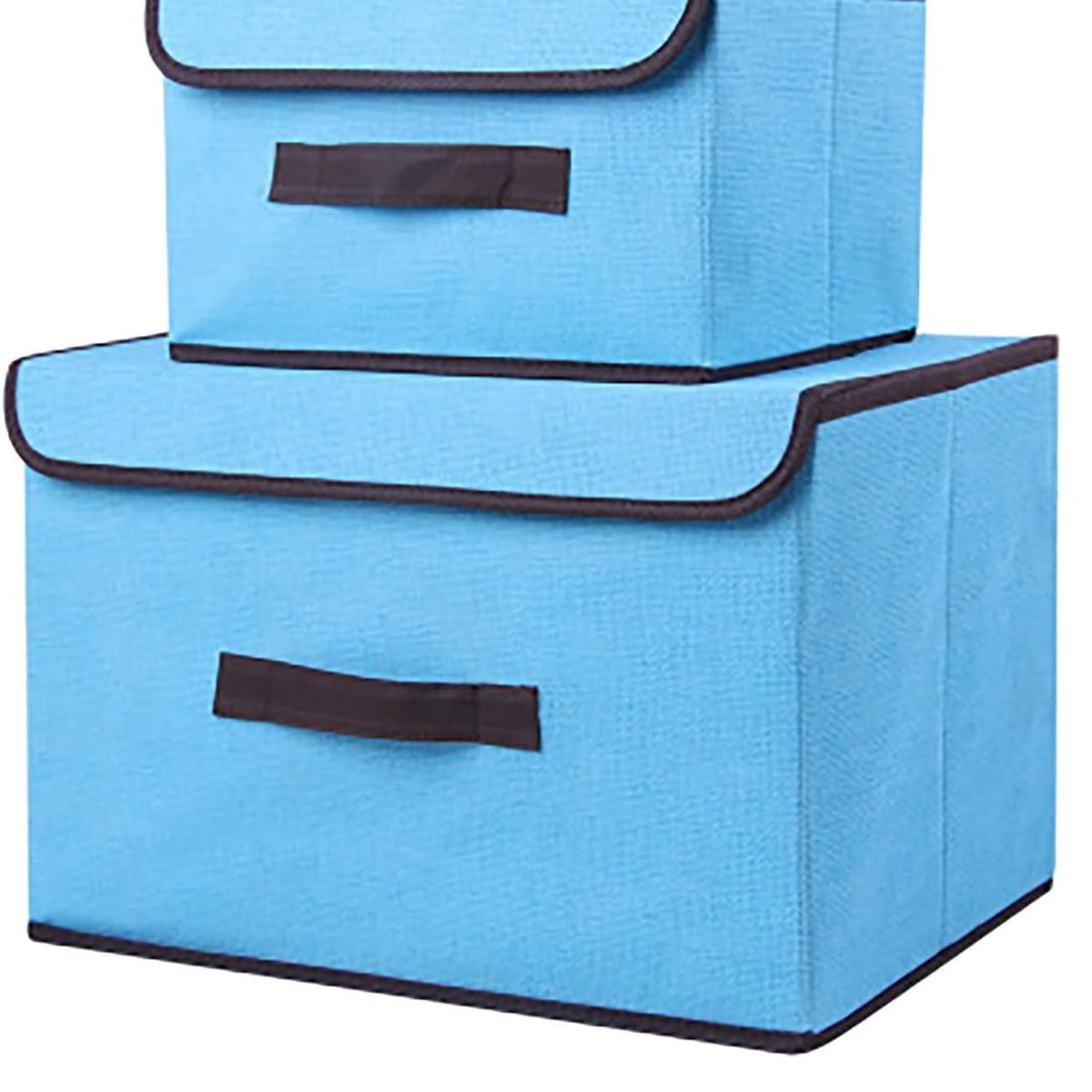 GENERICO - Caja de almacenamiento plegable a prueba de polvo color Turqueza