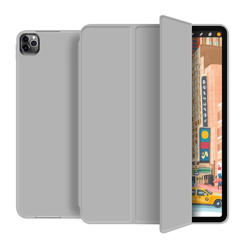 GENERICO - Case iPad Pro 11 (2da 3ra 4ta Generación) Smart Cover Funda - Gris