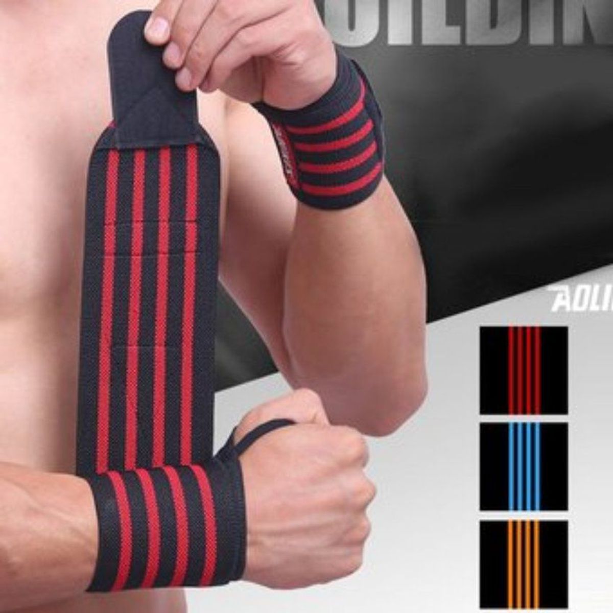 GENERICO - Muñequeras para pesas potencia deportivas