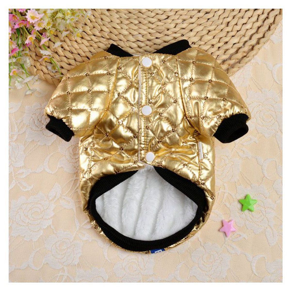 GENERICO - Casaca impermeable para mascota chaqueta cálida de invierno