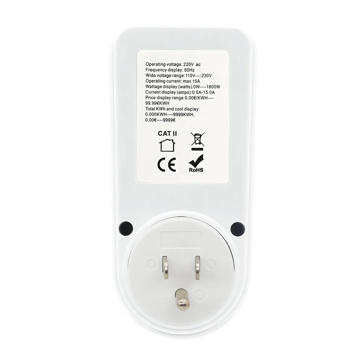 JPSYSTEMS - Medidor de Potencia Vatimetro Digital Kwh mide tu consumo de luz