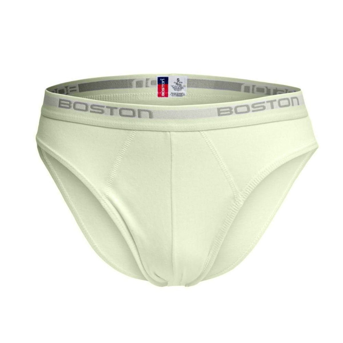 BOSTON - Pack x4 Trusas Boston Hombre Bikini Crema