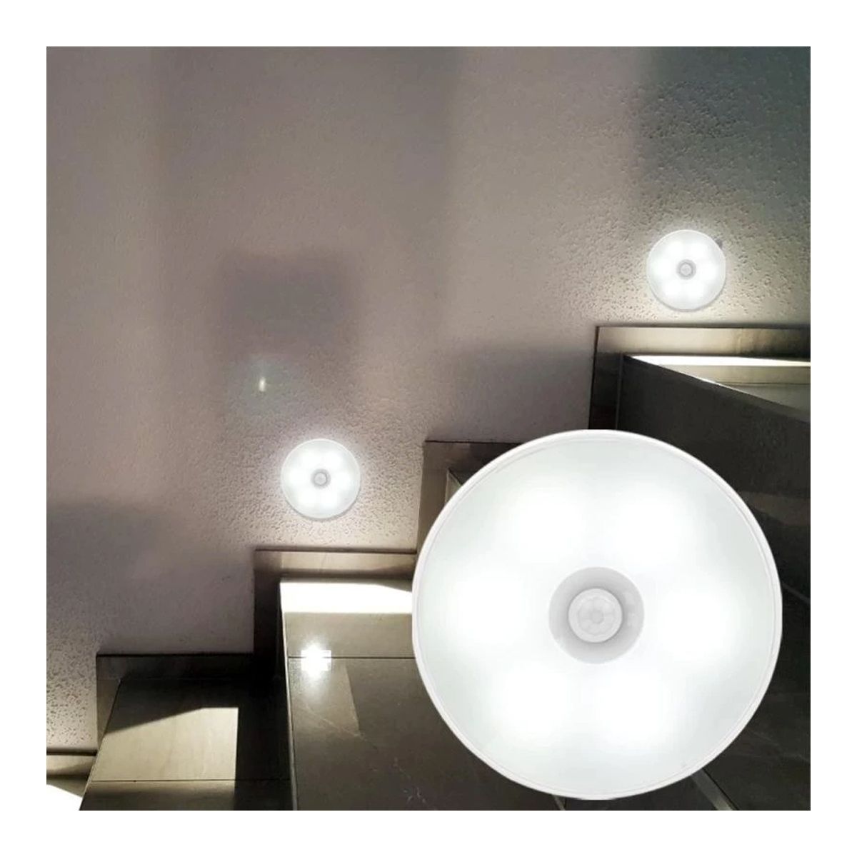 Foco Luz Recargable Led Sensor Movimiento Imantado Portatil, marca GRETAIL - Foto Principal